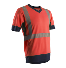 oopp, svetoopp, tričko, krátky rukáv, Hi-Vis červená, ochrana pred UV, pracovné oblečenie, leto, Coverguard, Bojnice, Prievidza