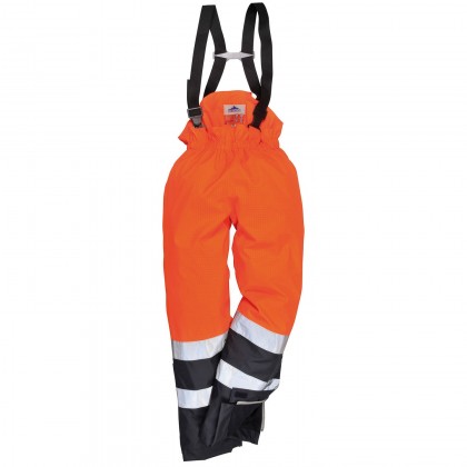 Nehorlavé nohavice na traky Bizflame Hi-Vis Multi-Protection S782