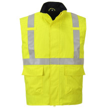 Nehorľavá antistatická vesta Bizflame Hi-Vis S776