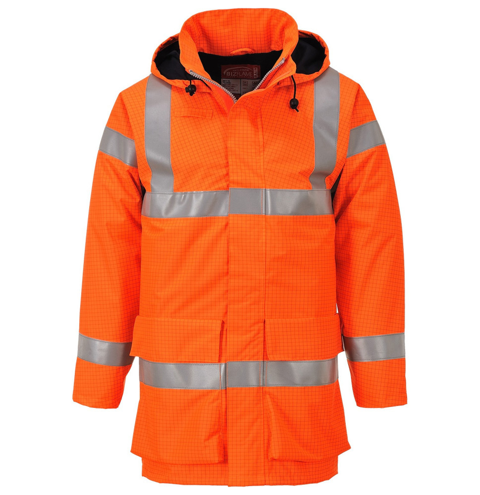 Nehorľavá vetrovka Bizflame Hi-Vis Multi Lite Rain S774