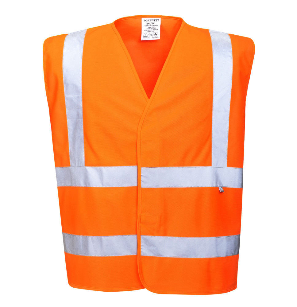 Reflexná vesta s nehorlavou úpravou FR70