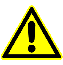 Pozor, nebezpečenstvo!  samolepka/plast