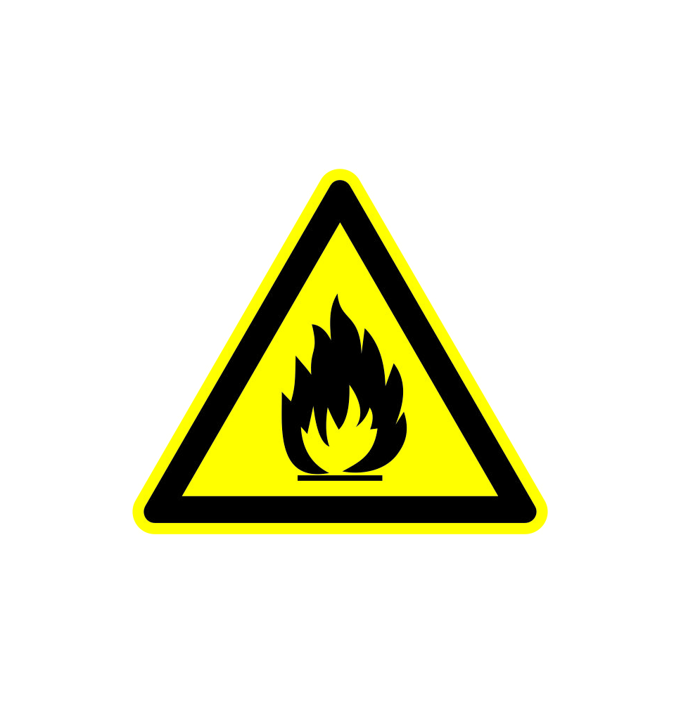 Pozor, nebezpečenstvo požiaru!  samolepka/plast