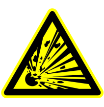 Pozor, nebezpečenstvo výbuchu!  samolepka/plast