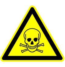 Prudký jed!  samolepka/plast