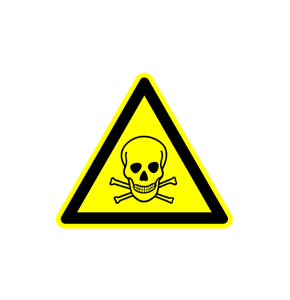 Prudký jed!  samolepka/plast