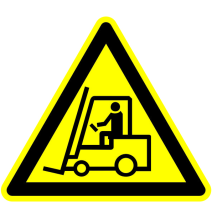 Pozor vozíky!  samolepka/plast