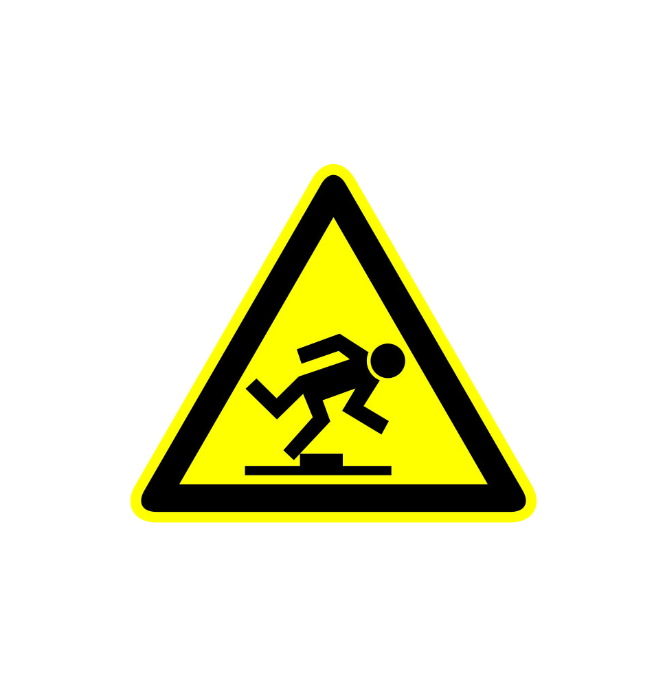 Pozor nerovný povrch!  samolepka/plast