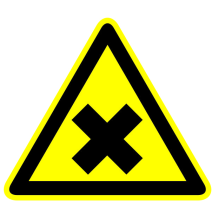 Pozor dráždivé látky!  samolepka/plast