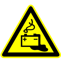 Pozor, klzký povrch!  samolepka/plast