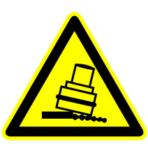 Pozor, klzký povrch!  samolepka/plast