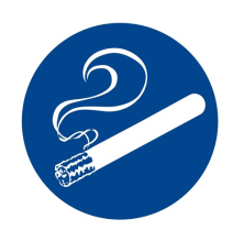 Miesto na fajčenie!  samolepka/plast