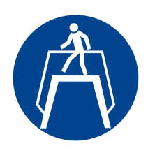 Použi nadchod!  samolepka/plast