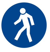 Pre chodcov!  samolepka/plast