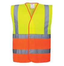 Reflexná vesta C481 dvojfarebná