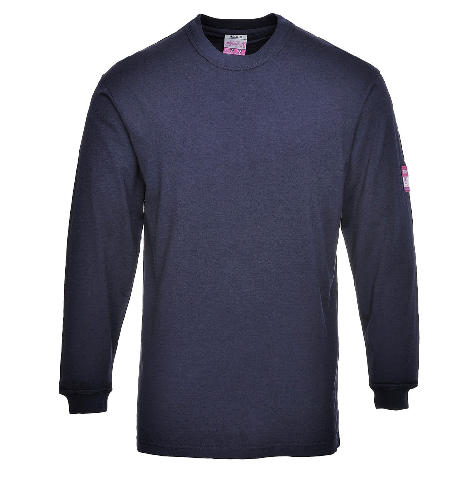 Nehorľavé antistatické tričko s dlhým rukávom FR11