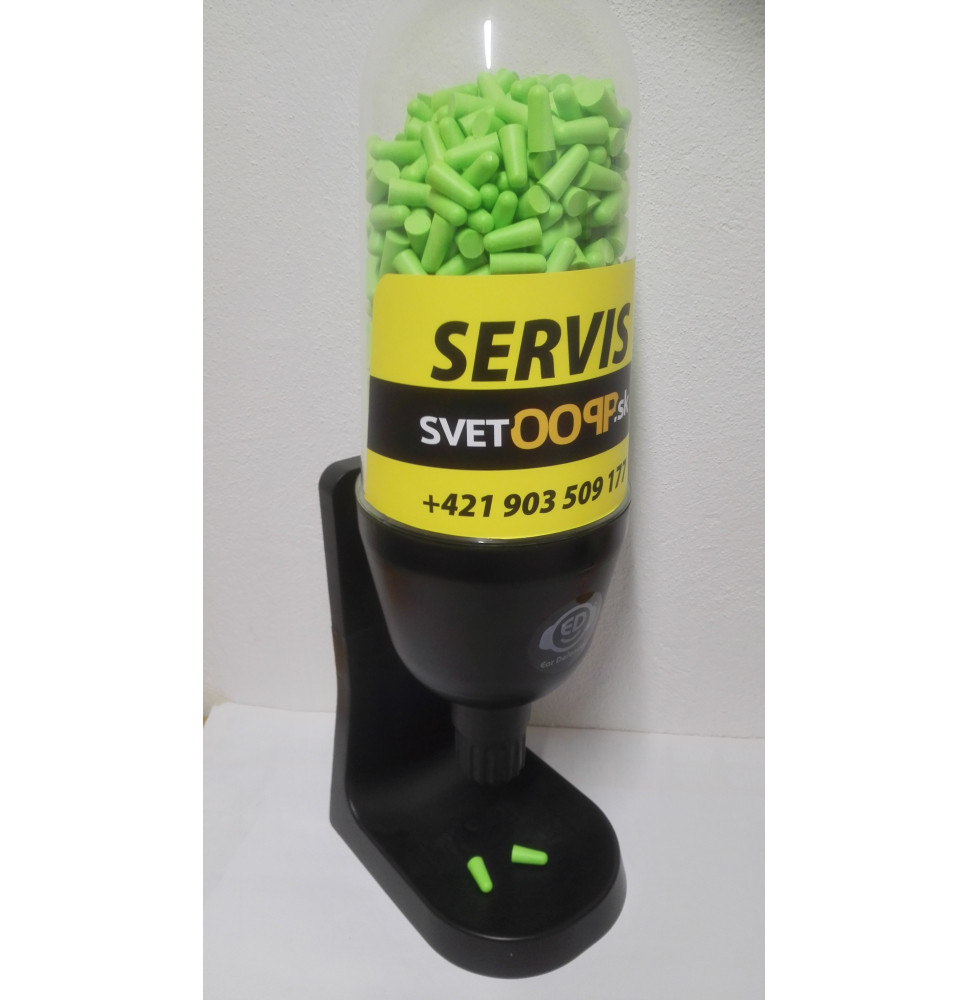 Dávkovač + 500 párov zátok do uší