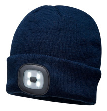 Čapica s LED a USB nabíjaním