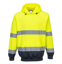 Dvojfarebná mikina s kapucňou 