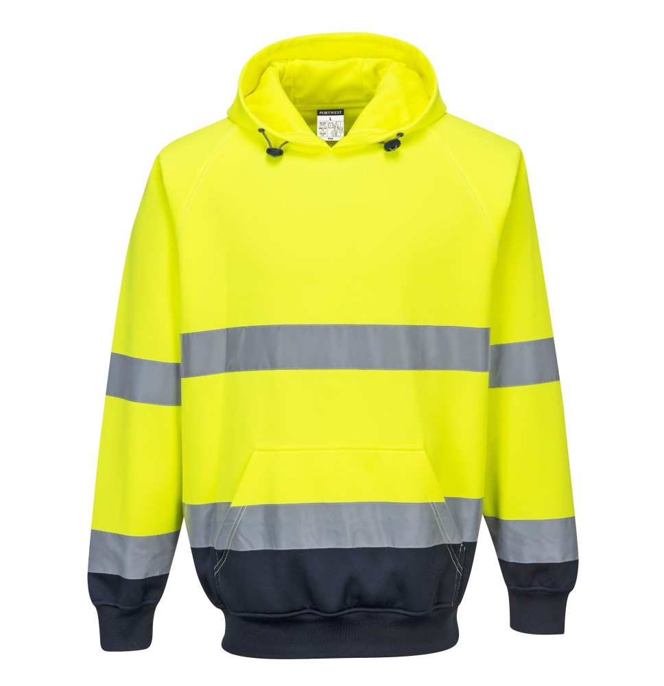 Dvojfarebná mikina s kapucňou 