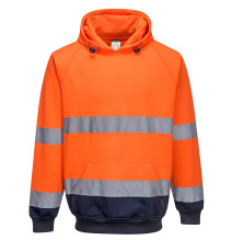 Dvojfarebná mikina s kapucňou 