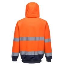 Dvojfarebná mikina s kapucňou 