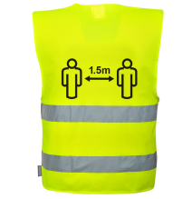  Vesta pre sociálny odstup 1,5m žltá 