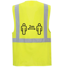 Vesta s výkonným sociálnym odstupom 2m Žltá 