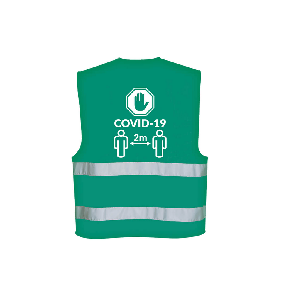  Vesta pre kontrolujúcu osobu  Fľašková Zelená