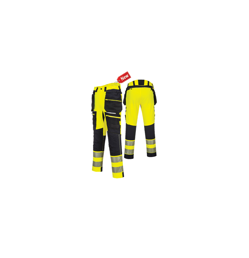 DX4 Hi-Vis odnímateľné vreckové nohavice