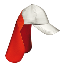 Kožená šiltovka s ochranou krku