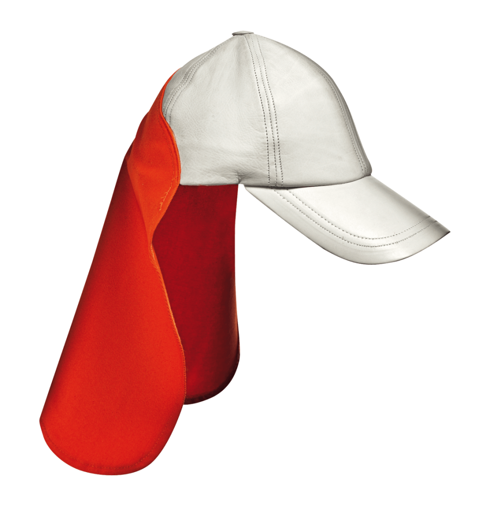 Kožená šiltovka s ochranou krku