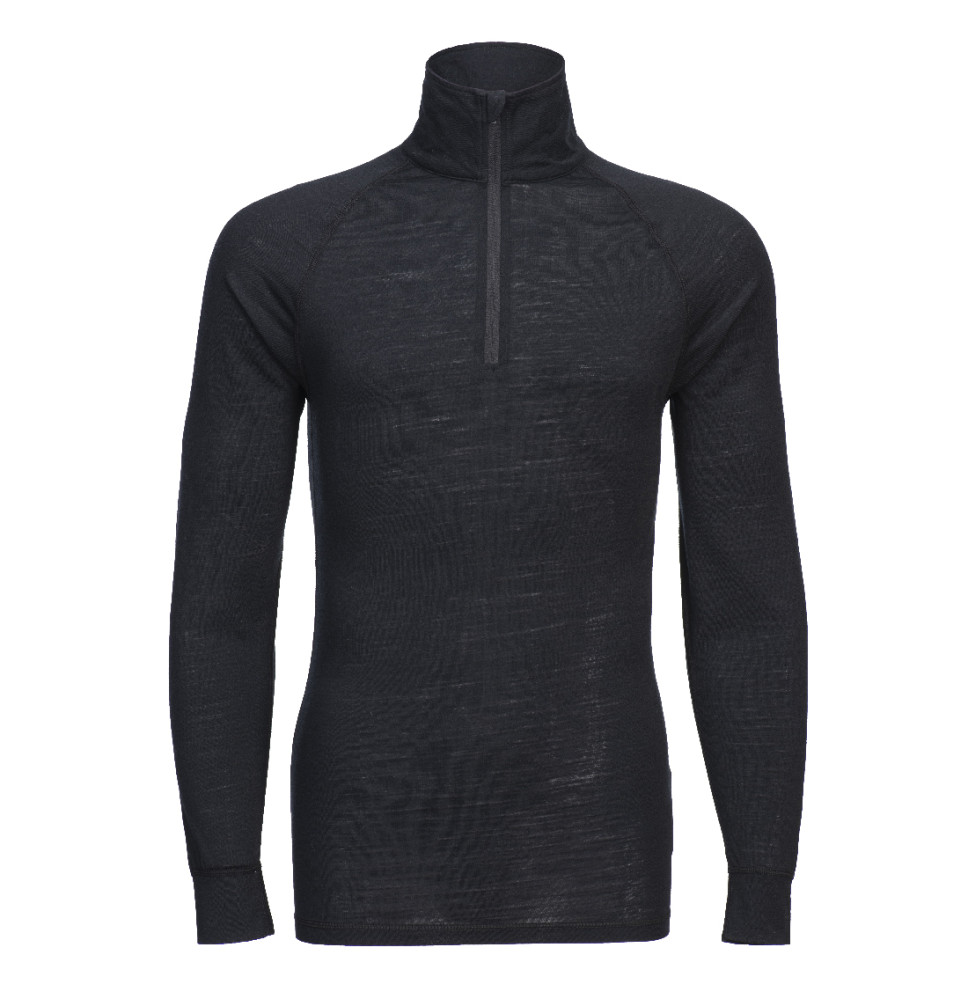 Vrch z merino vlny so 1/4 zipsom