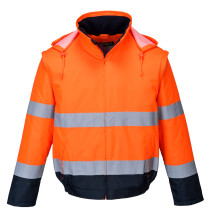 Hi-Vis 2-v-1 bunda Essential Lite Bomber