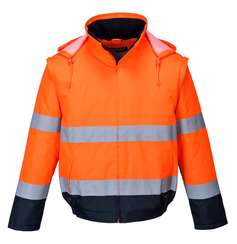 Hi-Vis 2-v-1 bunda Essential Lite Bomber