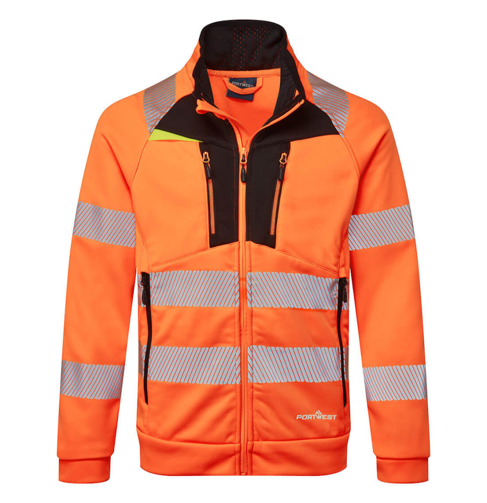 DX4 Hi-Vis mikina so zipsom