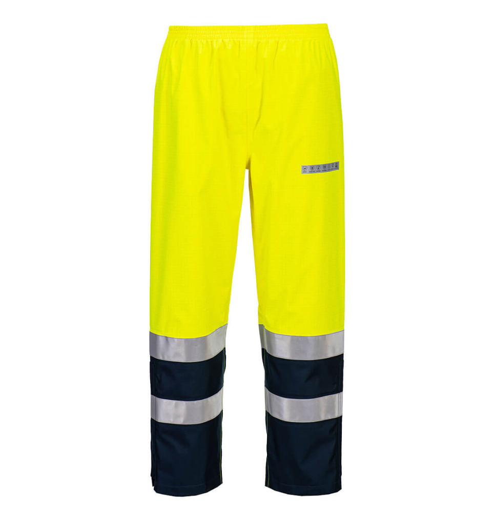 Nehorľavé nohavice Bizflame Rain+ Hi-Vis Arc