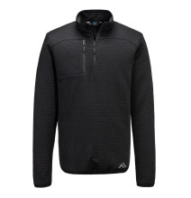 KX3 textúrovaná mikina so 1/4 zipsom