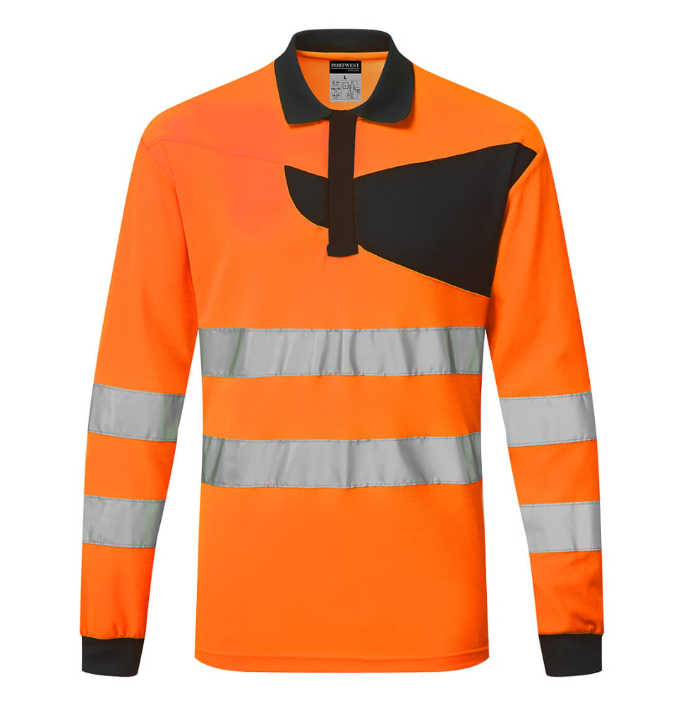 PW2 Hi-Vis Polo tričko L/S