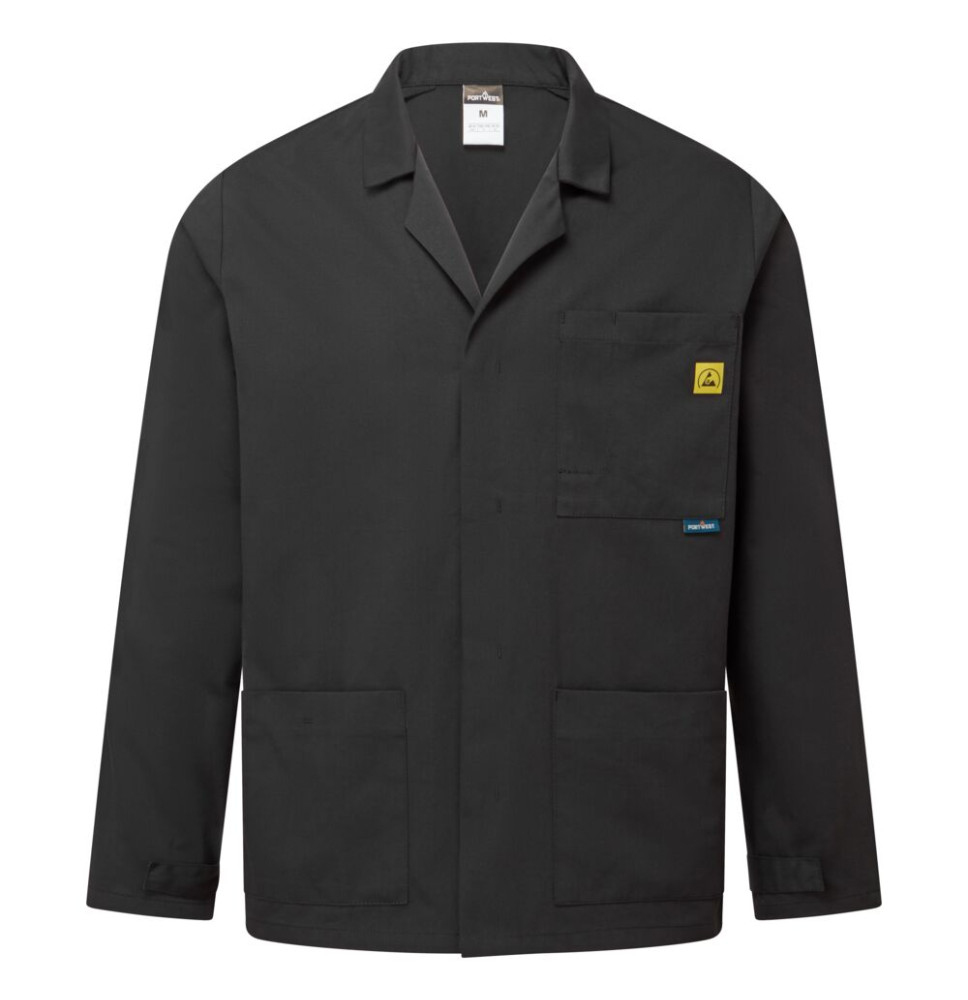 Antistatická ESD laboratórna bunda