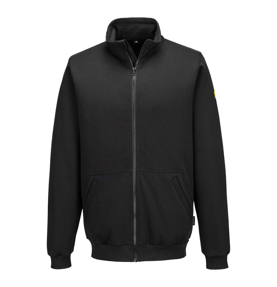 Antistatická ESD mikina so zipsom