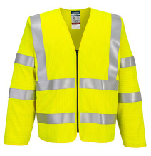 Bizflame Hi-Vis FR vesta s dlhým rukávom na zips