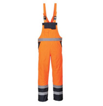 Reflexné nohavice S489 na traky zateplené