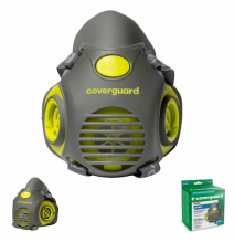 oopp, svetoopp, polomaska s dvomi filtrami, bajonetové spojenie, výdychový ventil, Coverguard, Bojnice, Prievidza