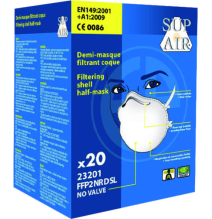 oopp, svetoopp, ochrana dýchania pri práci, respirátor, maska, Coverguard, Bojnice, Prievidza, jednorazový, bez ventilčeka, FFP2