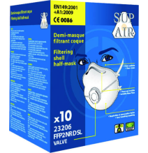 oopp, svetoopp, ochrana dýchania pri práci, respirátor, maska, Coverguard, Bojnice, Prievidza, jednorazový,  s ventilčekom, FFP2