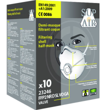 oopp, svetoopp, respirátor, s výdychovým ventilčekom, FFP2, ochrana dýchania pri práci, Coverguard, Bojnice, Prievidza