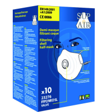 oopp, svetoopp, respirátor, maska, s výdychovým ventilčekom, ochrana dýchania pri práci, FFP2, Coverguard, Bojnice, Prievidza