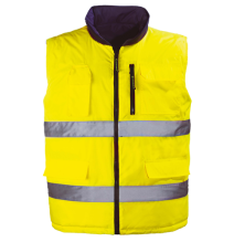 oopp, svetoopp, vesta, pracovná, teplá, zimná, Hi-Vis, obojstranná, reflexné pásy, na zips, Covergurd, Prievidza, Bojnice