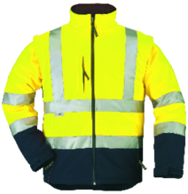 oopp, svetoop, bunda, reflex, Hi-Vis, pracovná, zimná, Coverguard, Prievidza, Bojnice, 2 v 1